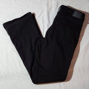 Levi's 725 jeans sz 33 black hi rise bootcut EUC